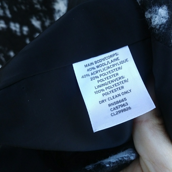 Classiques entier black white abstract wool jacket - Picture 6 of 8